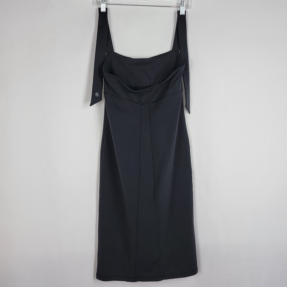 ATHLETA Black Sizzle Dress Womens Size Small Tall ST Halter Summer Beach Dresses - Picture 4 of 12